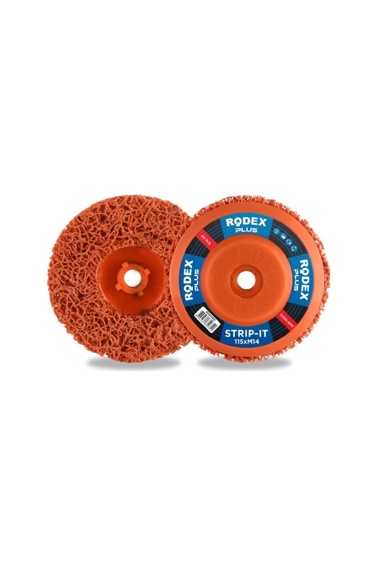 RODEX TURUNCU STRİP DİSK (115 MM & 22.23 MM & GÖBEK ÇAP=5/10/50)
