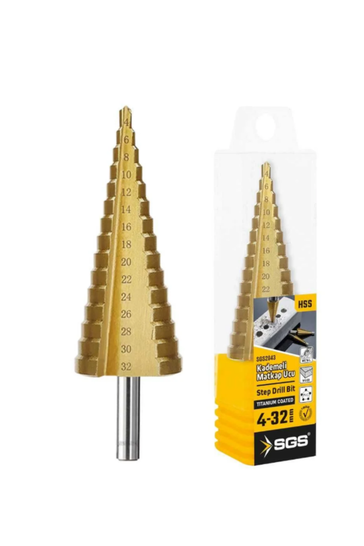 SGS HSS KADEMELİ MATKAP UCU (4-32 MM)