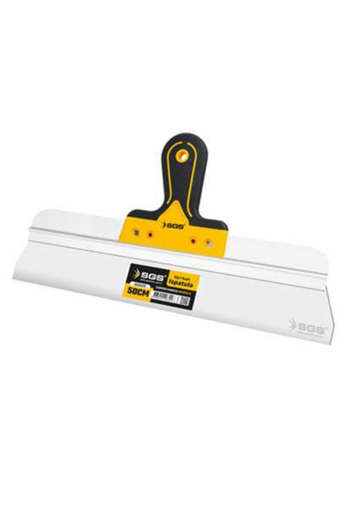 SGS PASLANMAZ ÇELİK EĞRİ SAPLI SPATULA (50 CM)