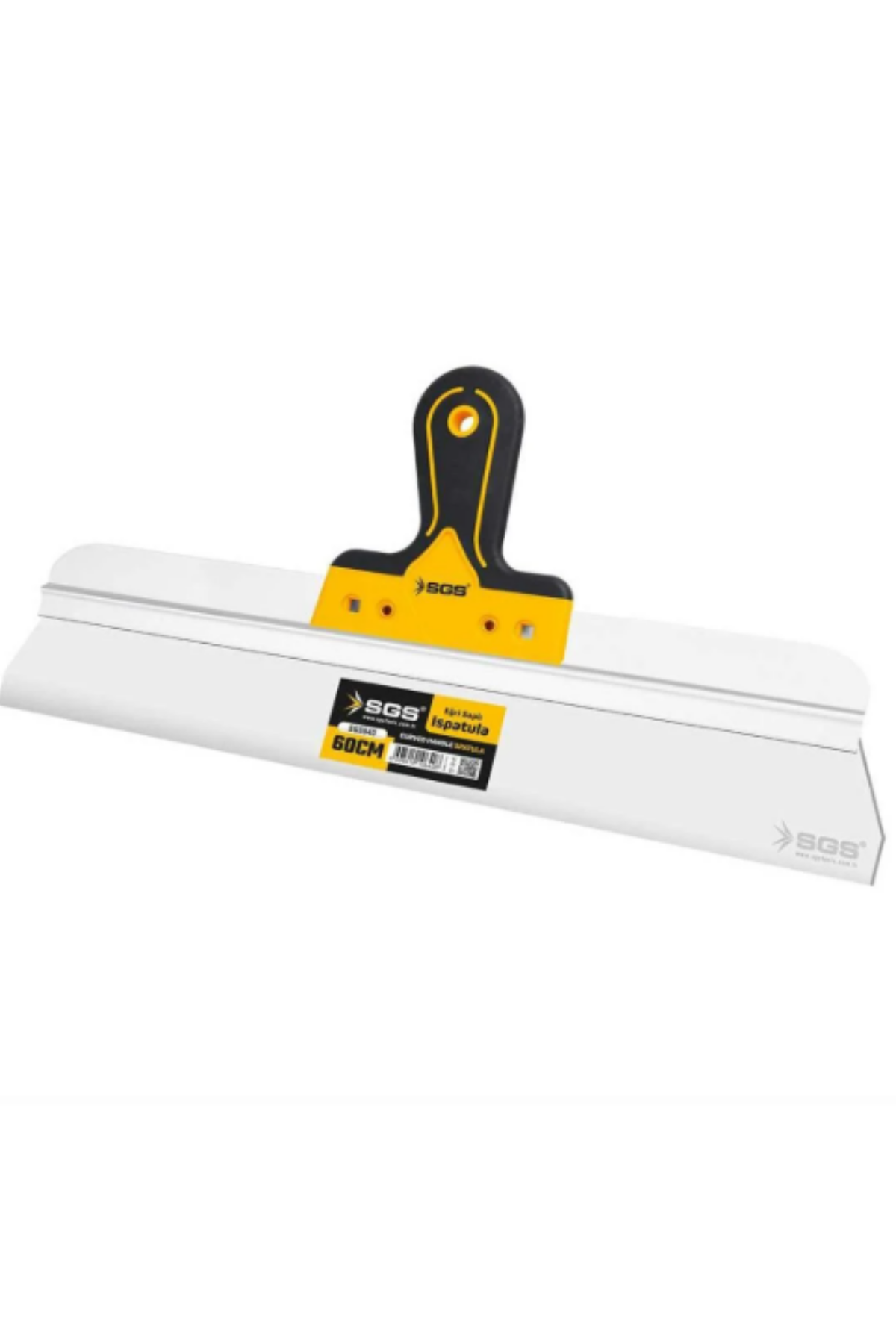 SGS PASLANMAZ ÇELİK EĞRİ SAPLI SPATULA (60 CM)