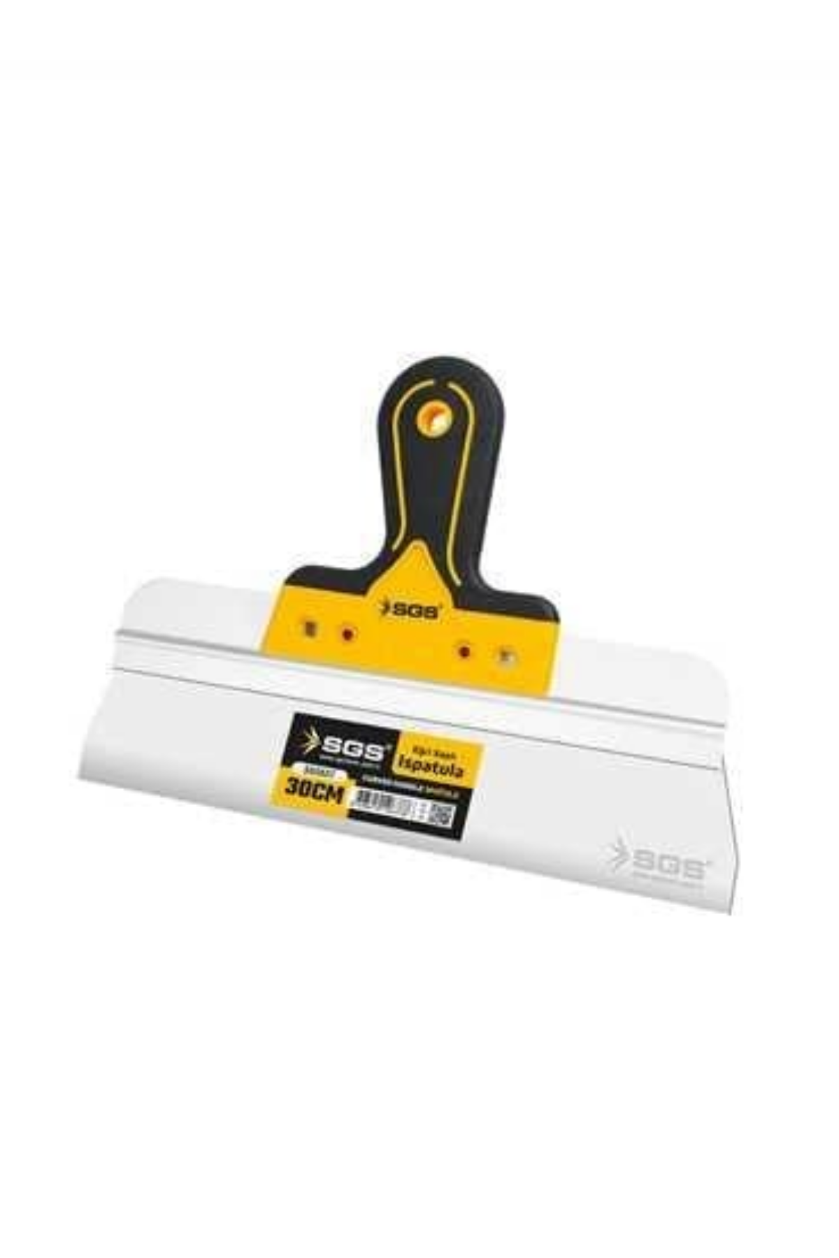 SGS PASLANMAZ ÇELİK EĞRİ SAPLI SPATULA (30 CM)