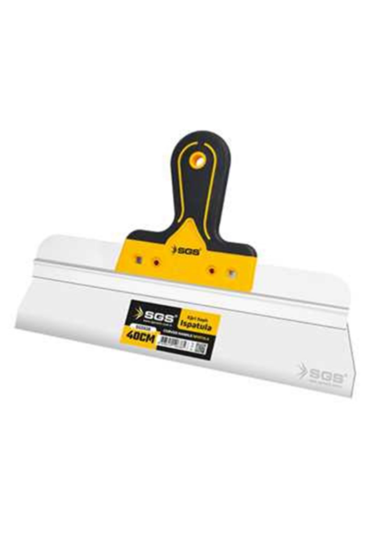 SGS PASLANMAZ ÇELİK EĞRİ SAPLI SPATULA (40 CM)