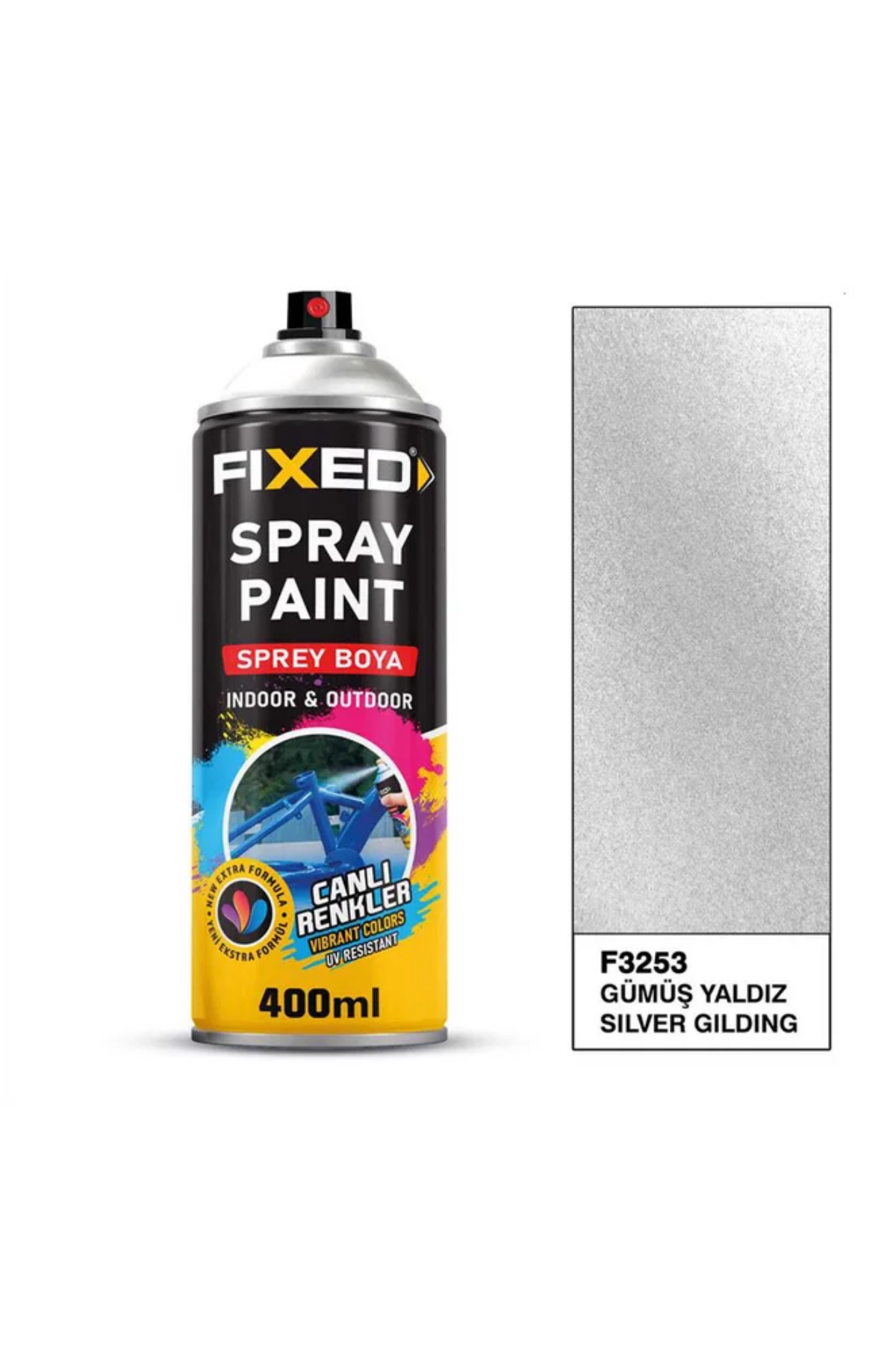 SGS SPREY BOYA AKRİLİK GÜMÜŞ YALDIZ EFEKT 400 ML