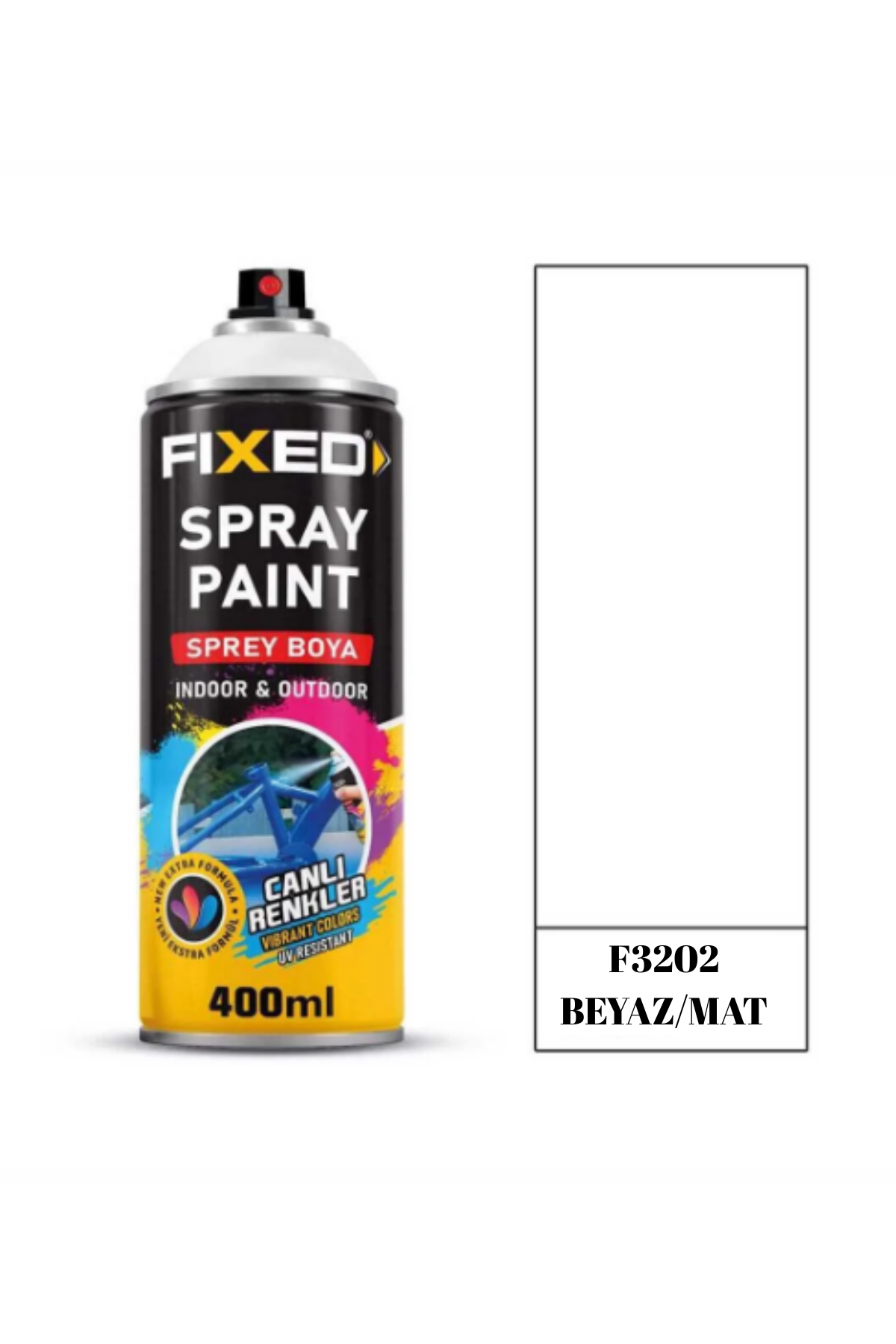 SGS SPREY BOYA AKRİLİK MAT BEYAZ (RAL 9000) 400 ML