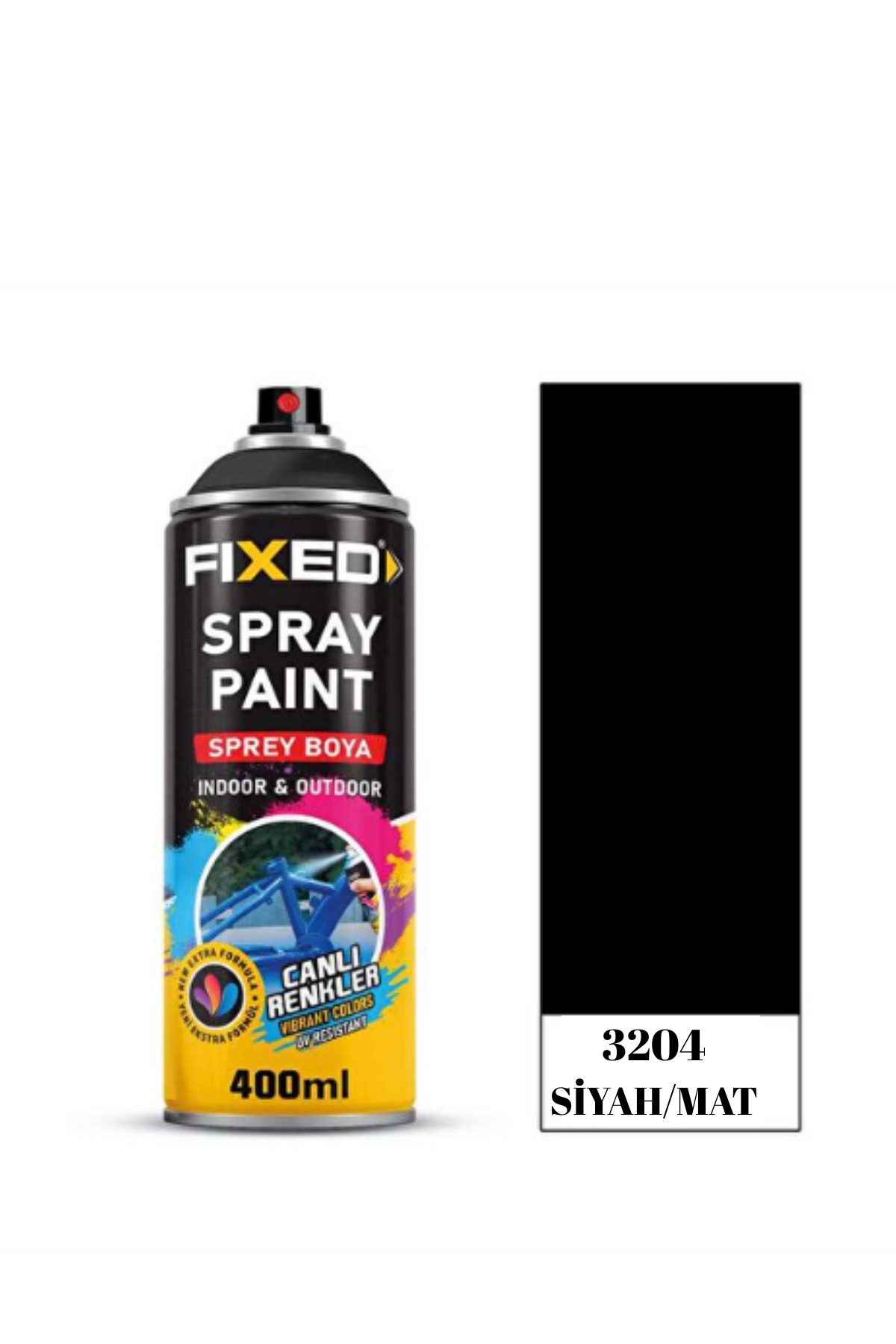 SGS SPREY BOYA AKRİLİK MAT SİYAH (RAL 9005) 400 ML