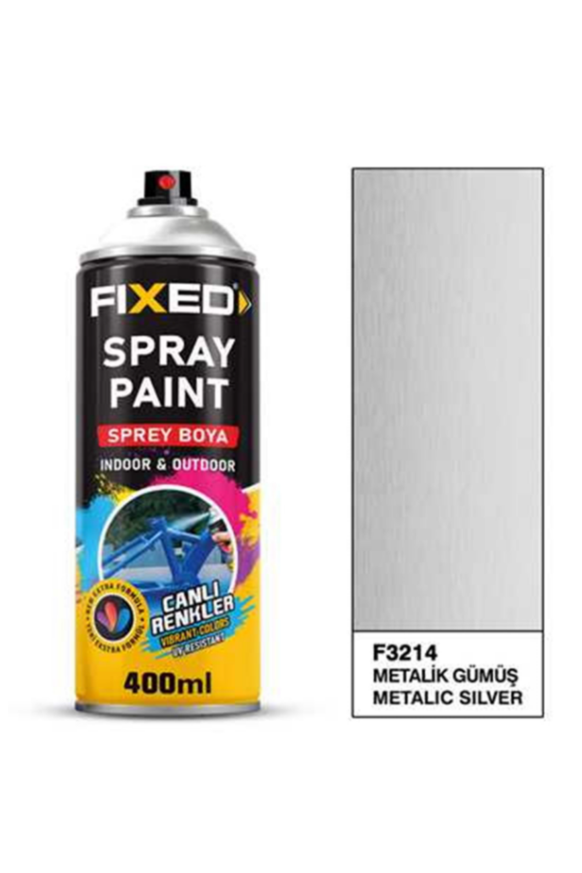 SGS SPREY BOYA AKRİLİK METALİK GÜMÜŞ  EFEKT 400 ML