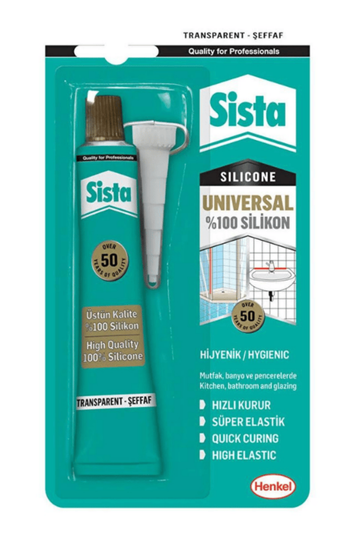 SISTA SİLİKON 50 GR ŞEFFAF