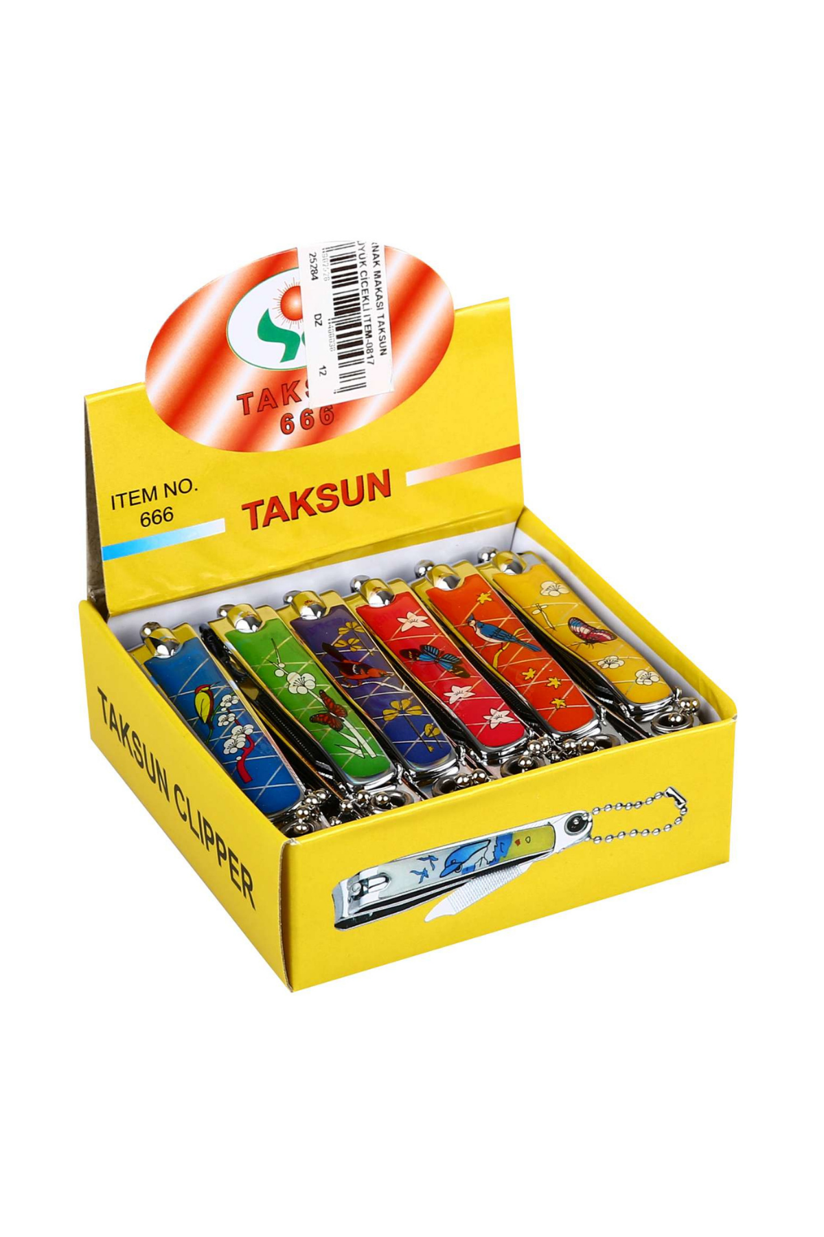TAKSUN ÇİÇEKLİ BÜYÜK TIRNAK MAKASI