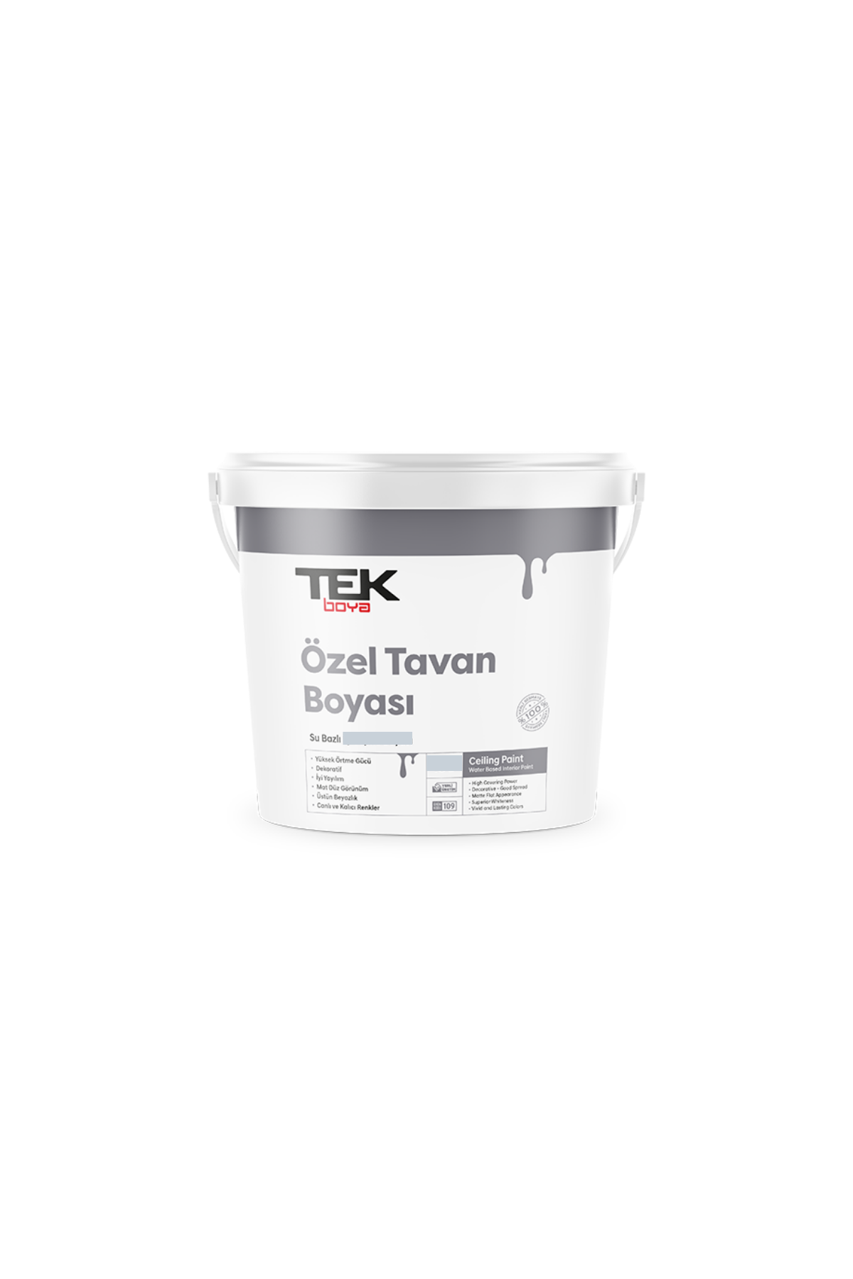 TEK ÖZEL PLASTİK TAVAN BOYASI (BEYAZ) 3/1