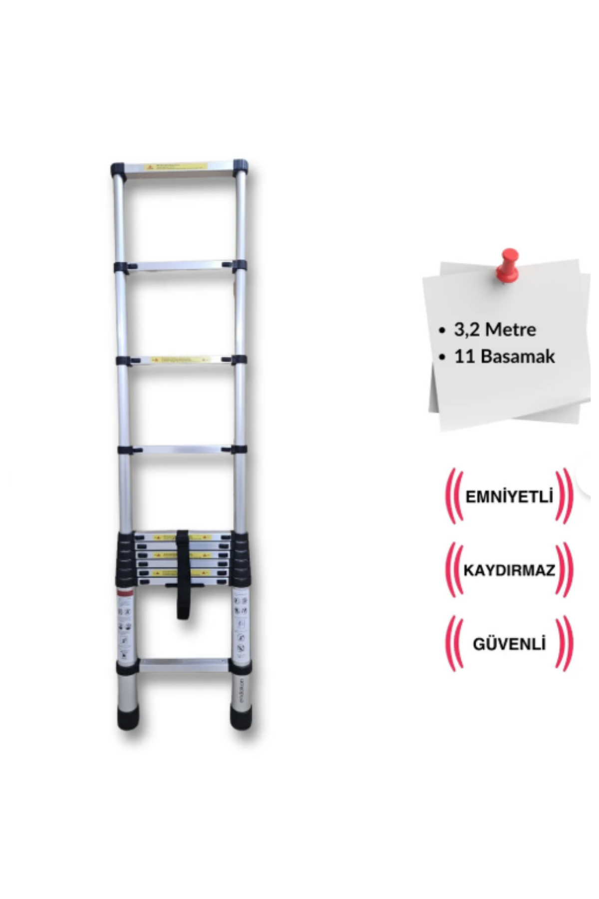 TELESKOPİK MERDİVEN (3.20 METRE)