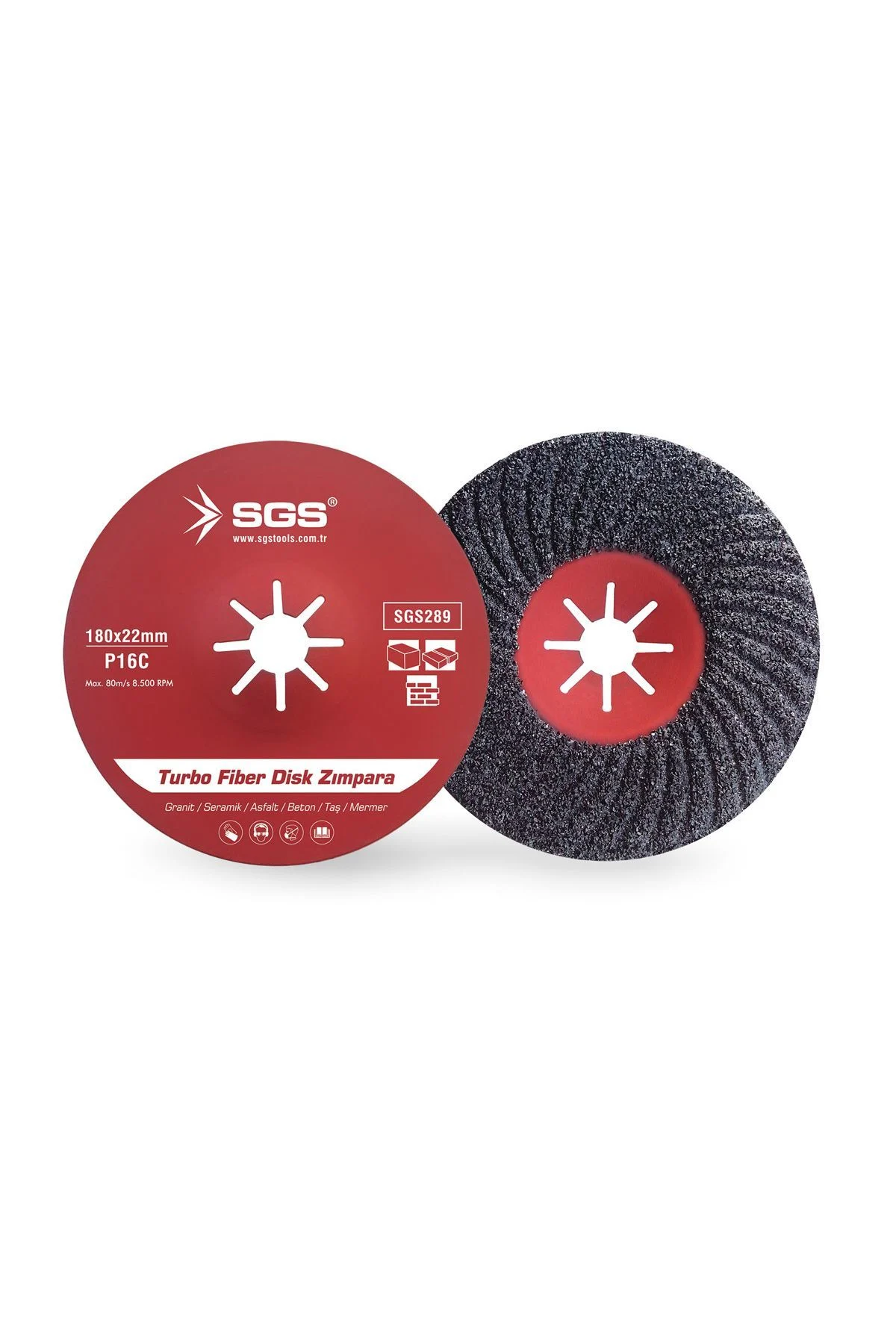 TURBO FİBER DİSK ZIMPARA(180MM)