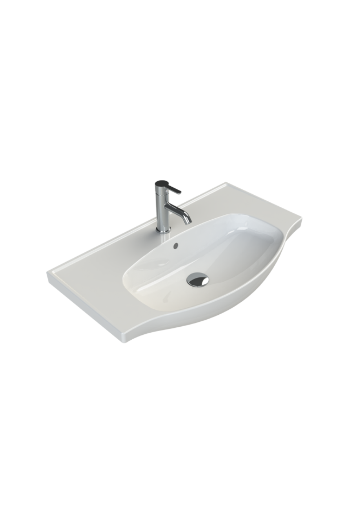 TURKUAZ LİLA ETEJERLİ LAVABO (80X48)