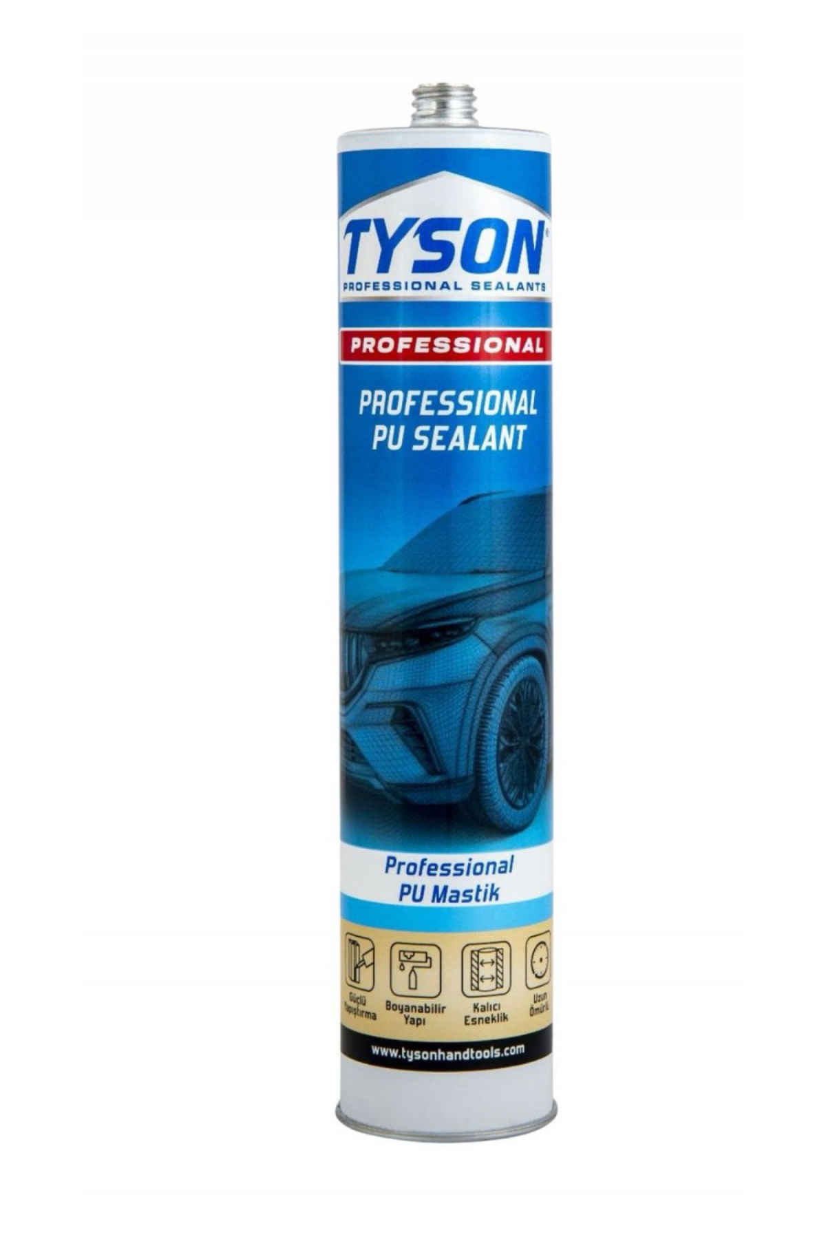 TYSON PROFESYONEL PU MASTİK 280 ML GRİ