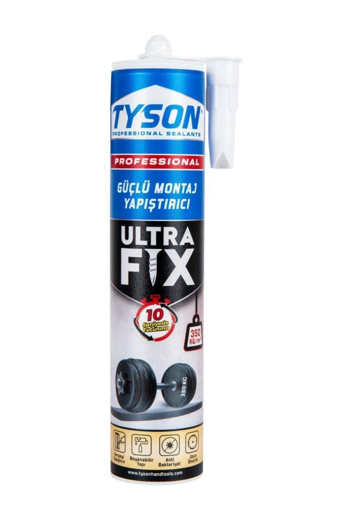 TYSON ULTRAFİX GÜÇLÜ MONTAJ YAPIŞTIRICI 290 ML (KORNİŞ YAPIŞTIRICI)
