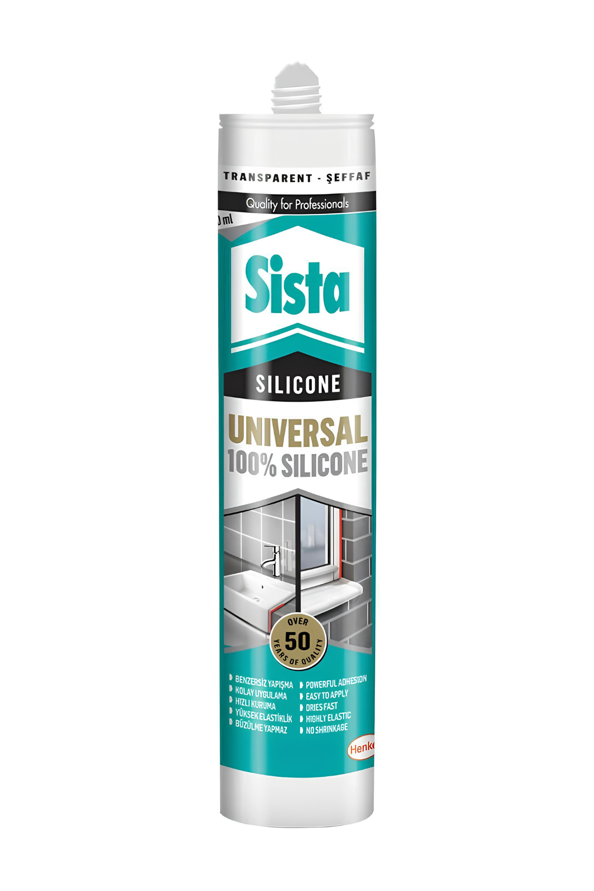 UNIVERSAL SİLİKON ŞEFFAF 280 ML