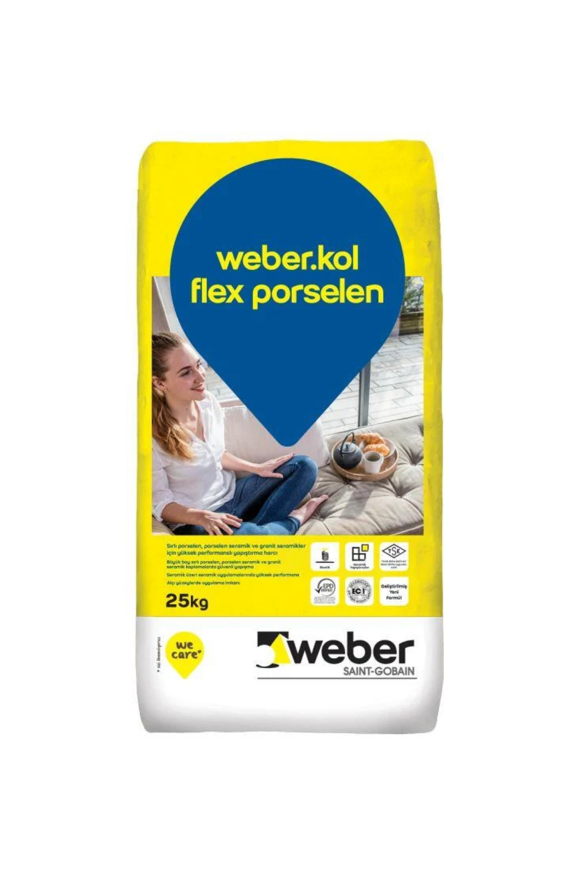 WEBER FLEX GRANİT PORSELEN YAPIŞTIRMA HARCI 25 KG