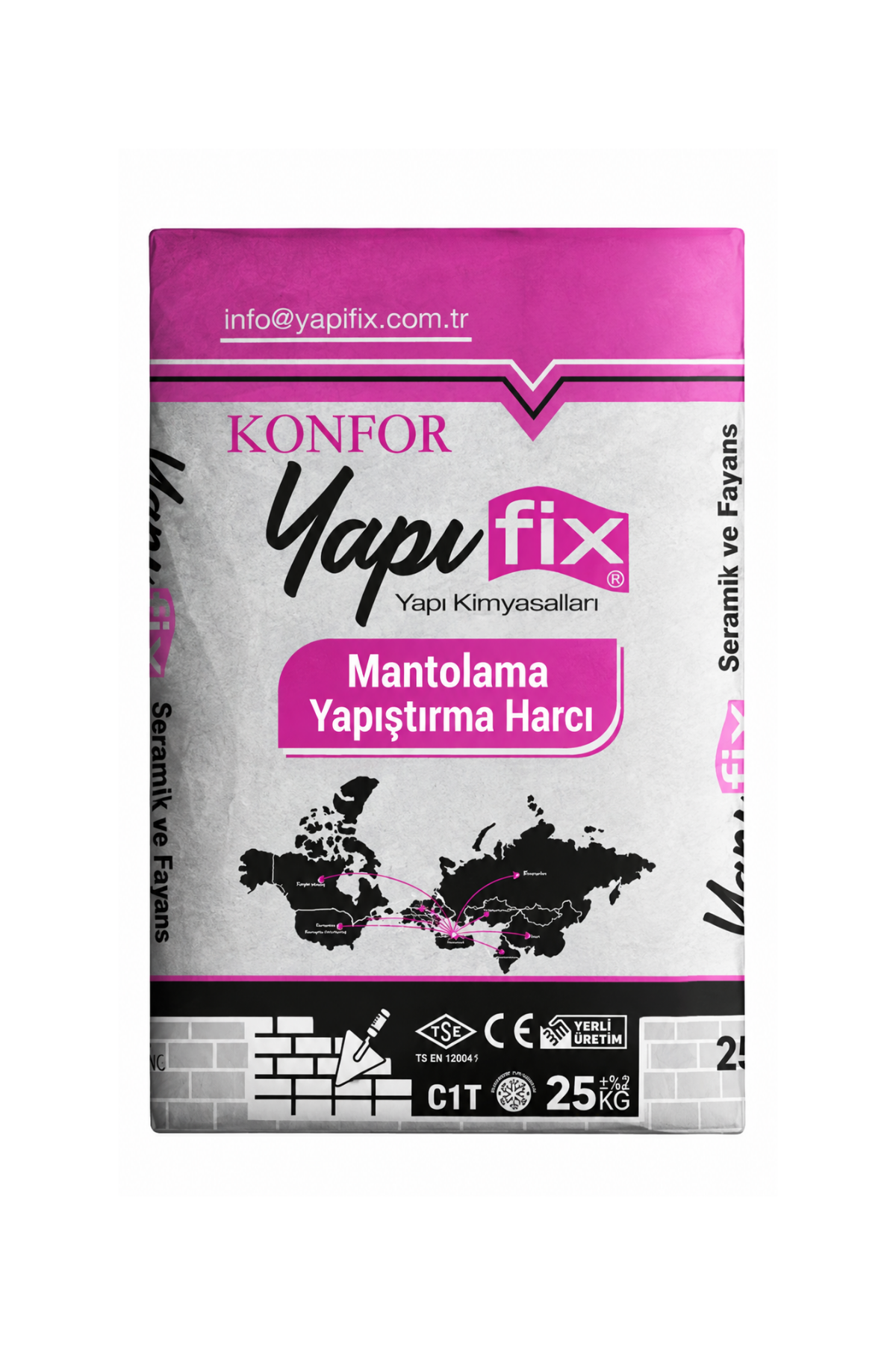 YAPIFİX MANTOLAMA YAPIŞTIRMA HARCI (25 KG)