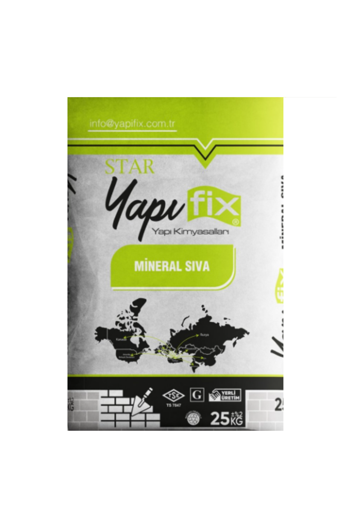 YAPIFİX MİNERAL SIVA 25 KG