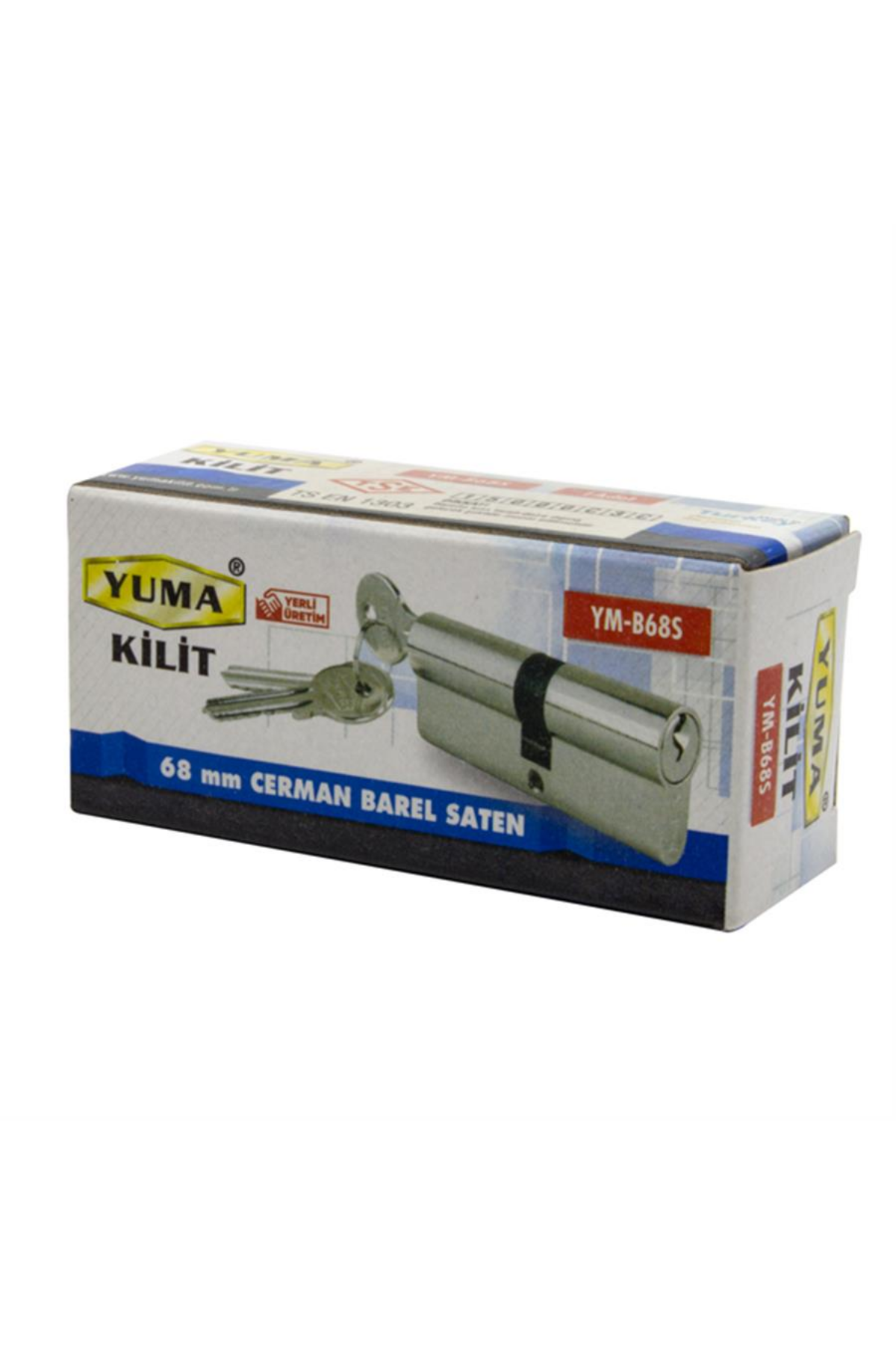 YUMA 68 MM CERMAN BAREL SATEN KUTULU KİLİT YM-B68S KL:120