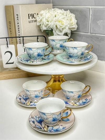 Fiesta 6 Kişilik Porselen Türk Kahvesi Fincanı