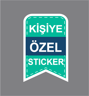 58X83 mm Kişiye Özel Baskılı Sticker 