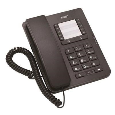Karel TM142 Siyah Masaüstü Kablolu Telefon – Handsfree Analog Ofis Telefonu