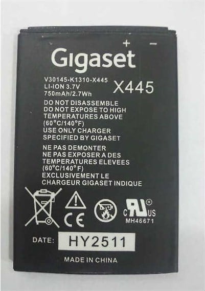 Gigaset SL450 SL450 GO Batarya V30145-K1310-X445