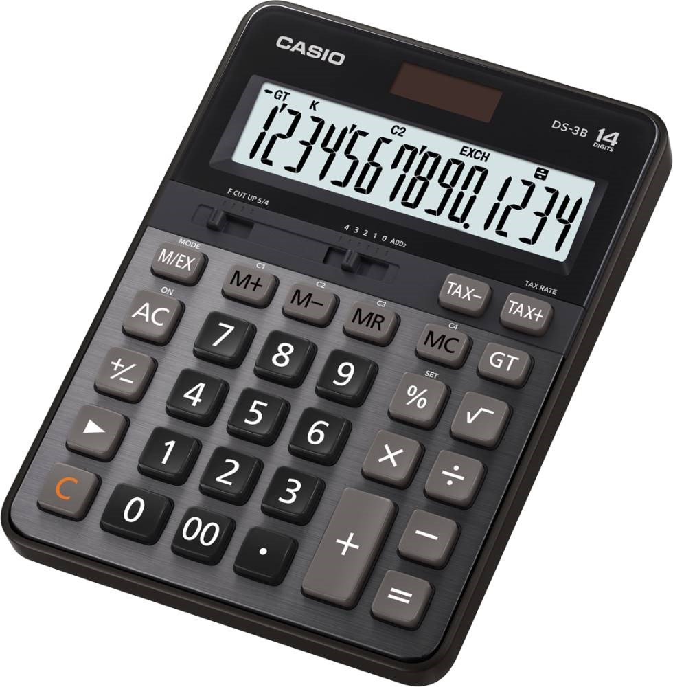 Casio DS-3B 14 Haneli Masaüstü Hesap Makinesi – Metal Panel Profesyonel Ofis Hesap Makinesi