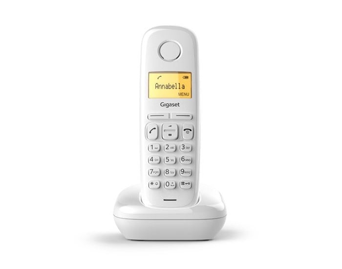 Gigaset A170 DECT Telsiz Telefon Beyaz – Kablosuz Sabit Hat Ev ve Ofis Telefonu