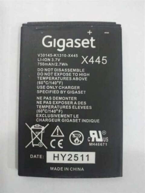 Gigaset SL400 Batarya V30145-K1310-X445 Uyumlu Telsiz Telefon Pili 3.7V Li-ion