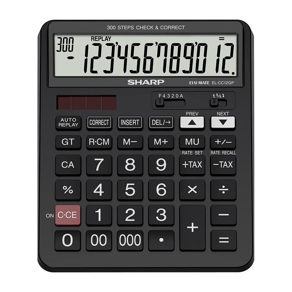Sharp EL-CC12GP 12 Hane İşlem Kontrollü Masaüstü Hesap Makinesi