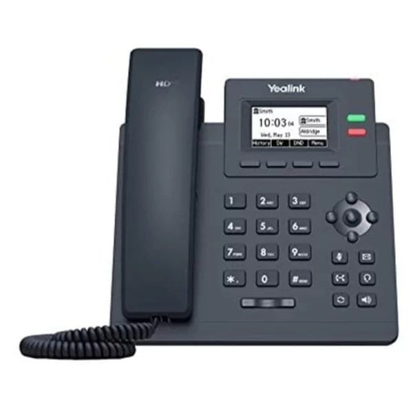 Yealink T31P PoE Destekli IP Telefon – 2 SIP Hesaplı HD Ses Kaliteli VoIP Masaüstü Telefonu