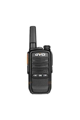 GYQ Q75 Siyah PMR El Telsizi Tekli Paket Lisanssız 15 KM Şarjlı Uzun Menzil VOX Özellikli Kafe Restoran Güvenlik Telsizi
