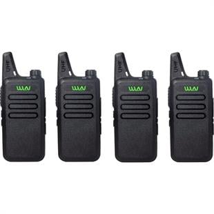 WLN Kd-C1 Pmr El Telsizi 4'lü Ful Set + Kulaklık
