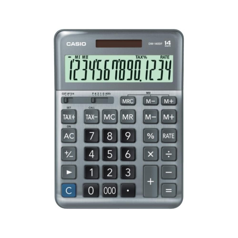 Casio Dm-1400F Masa Tipi 14 Hane Hesap Makinesi