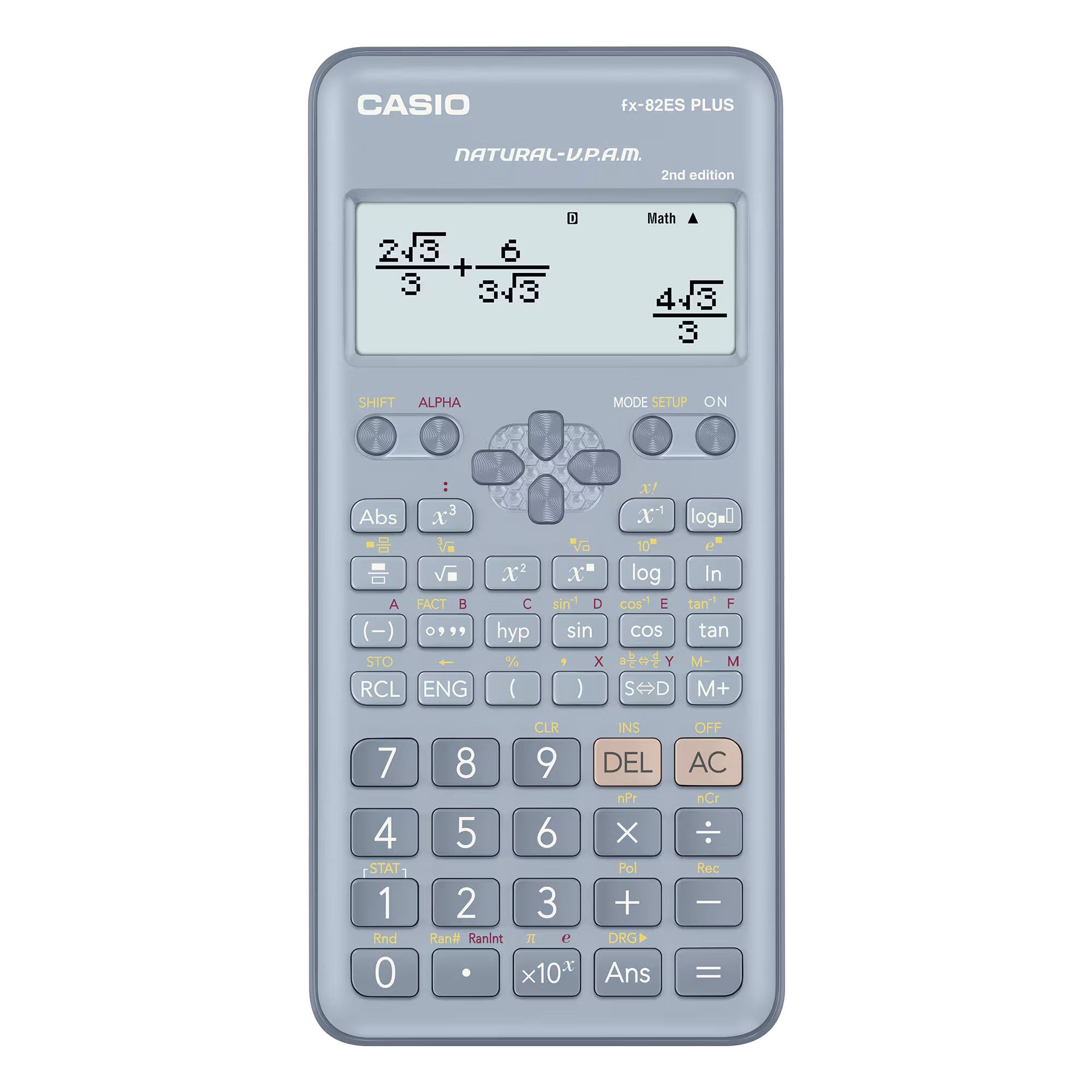 Casio FX-82ES Plus Mavi Bilimsel Fonksiyonlu Hesap Makinesi 2.versiyon