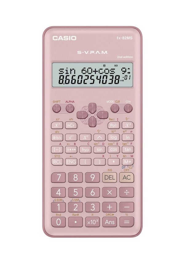 Casio FX-82MS PK Bilimsel Hesap Makinesi Pembe