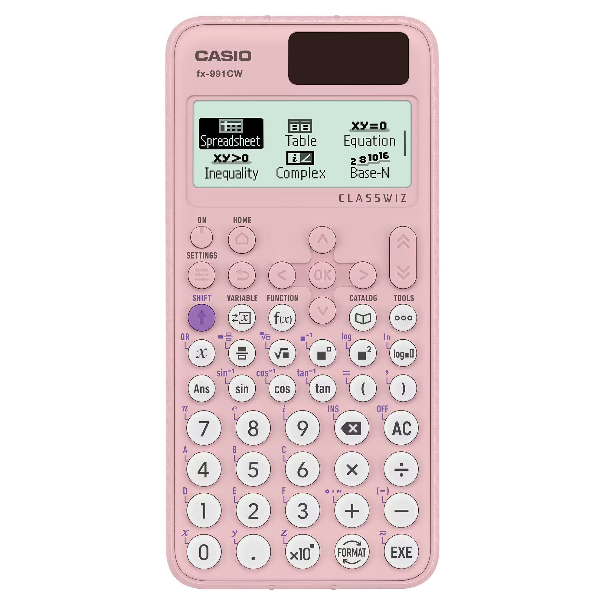 Casio FX-991CW-PK Pembe 552 Fonksiyonlu Bilimsel Hesap Makinesi ClassWiz – Türev İntegral Matris Denklem Çözme