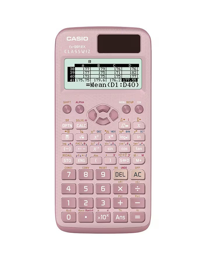 Casio FX-991EX-PK 552 Fonksiyonlu Bilimsel Hesap Makinesi (Pembe) – ClassWiz Yeni Nesil