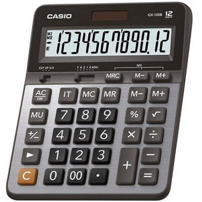 Casio GX-120B 12 Haneli Masaüstü Hesap Makinesi