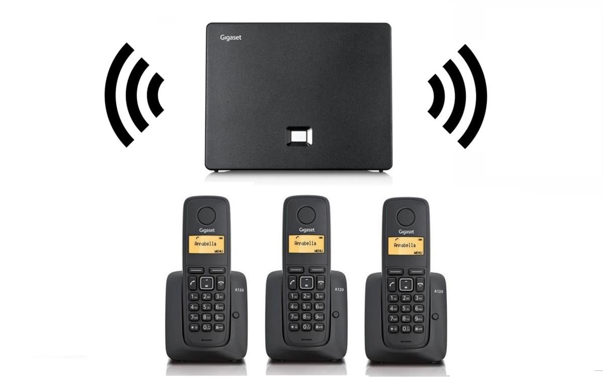 Gigaset 3 Dahili Dect Telsiz Kablosuz Telefon Santrali Beyaz