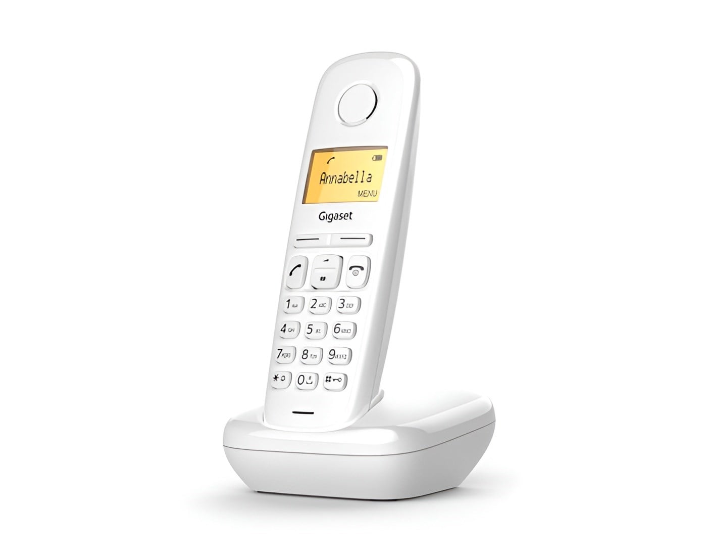Gigaset A170 Beyaz DECT Telsiz Telefon – Kablosuz Sabit Hat Ev Ofis Telefonu Ekranlı