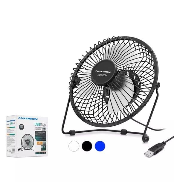 HADRON HDX7252 USB VANTİLATÖR METAL 18CM ÇOK RENKLİ