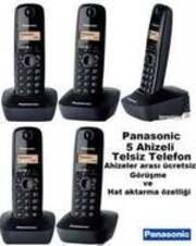 Panasonic KX-TG1615 5 Ahizeli Telsiz Telefon | DECT Kablosuz Ev Ofis Telefonu