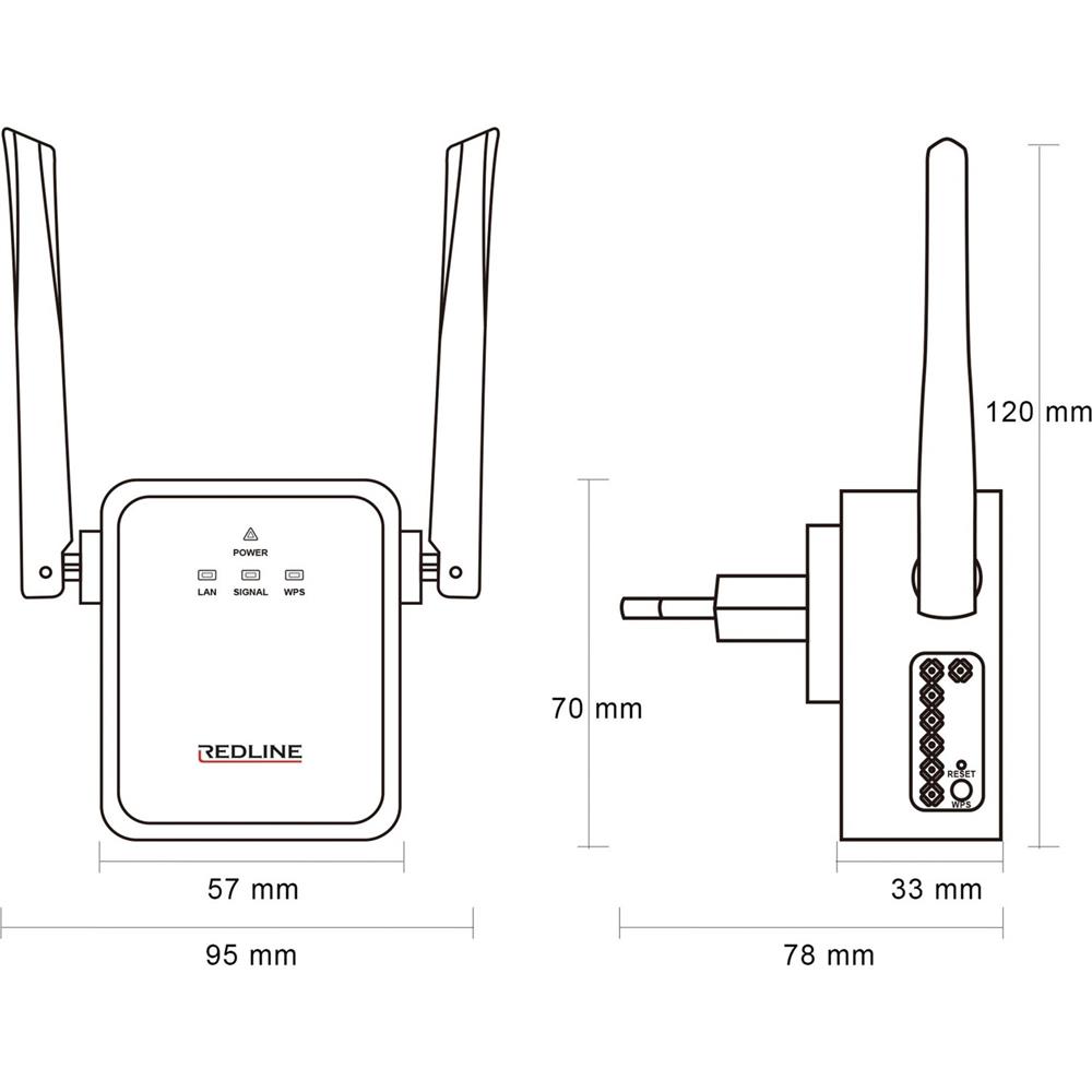 Redline TS720W 300 Mbps Wifi Güçlendirici