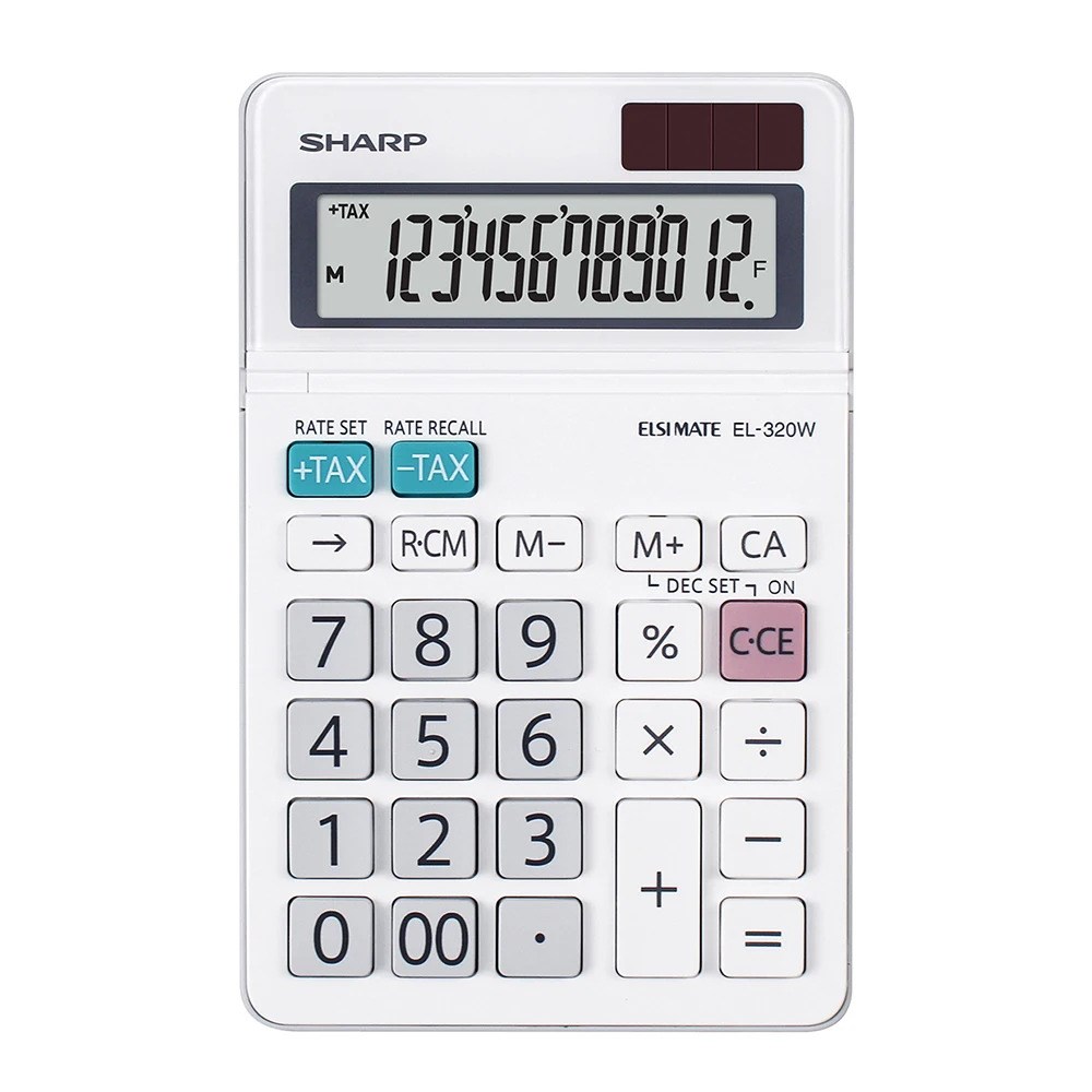 Sharp EL-320W 12 Hane Masa Üstü Hesap Makinesi