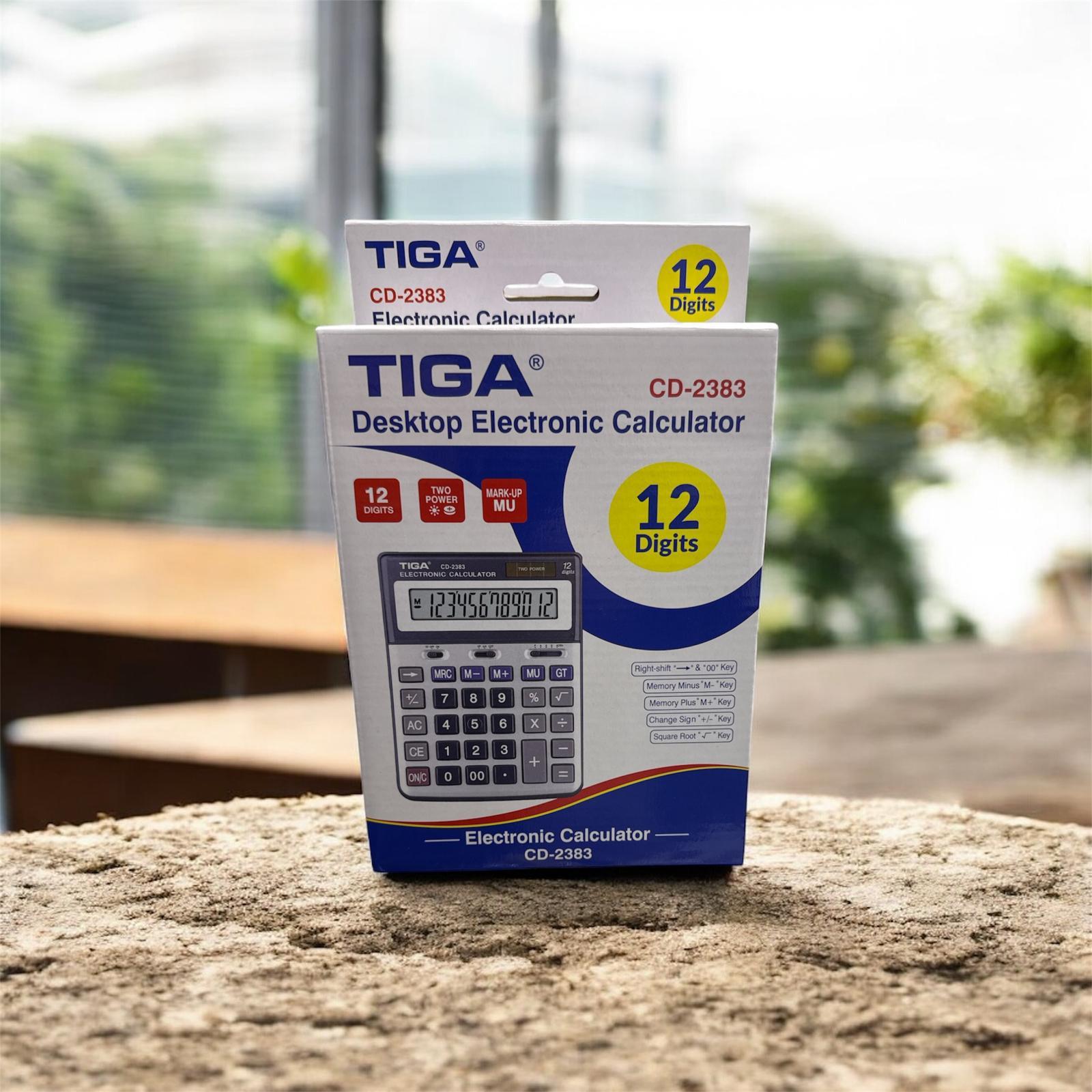 Tiga CD-2383 12 Hane Masaüstü Hesap Makinası