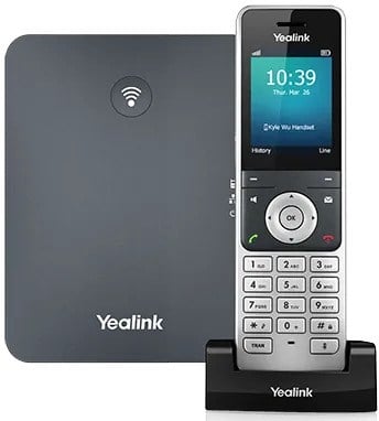 Yealink W76P DECT IP Telefon – W70B Baz İstasyonu + W56H Kablosuz El Terminali, SIP VoIP HD Ses