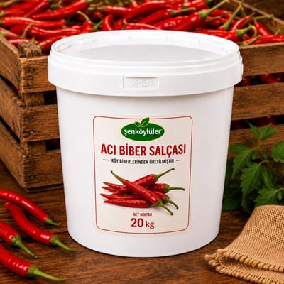 Şenköylüler Acı Biber Salçası 20 kg