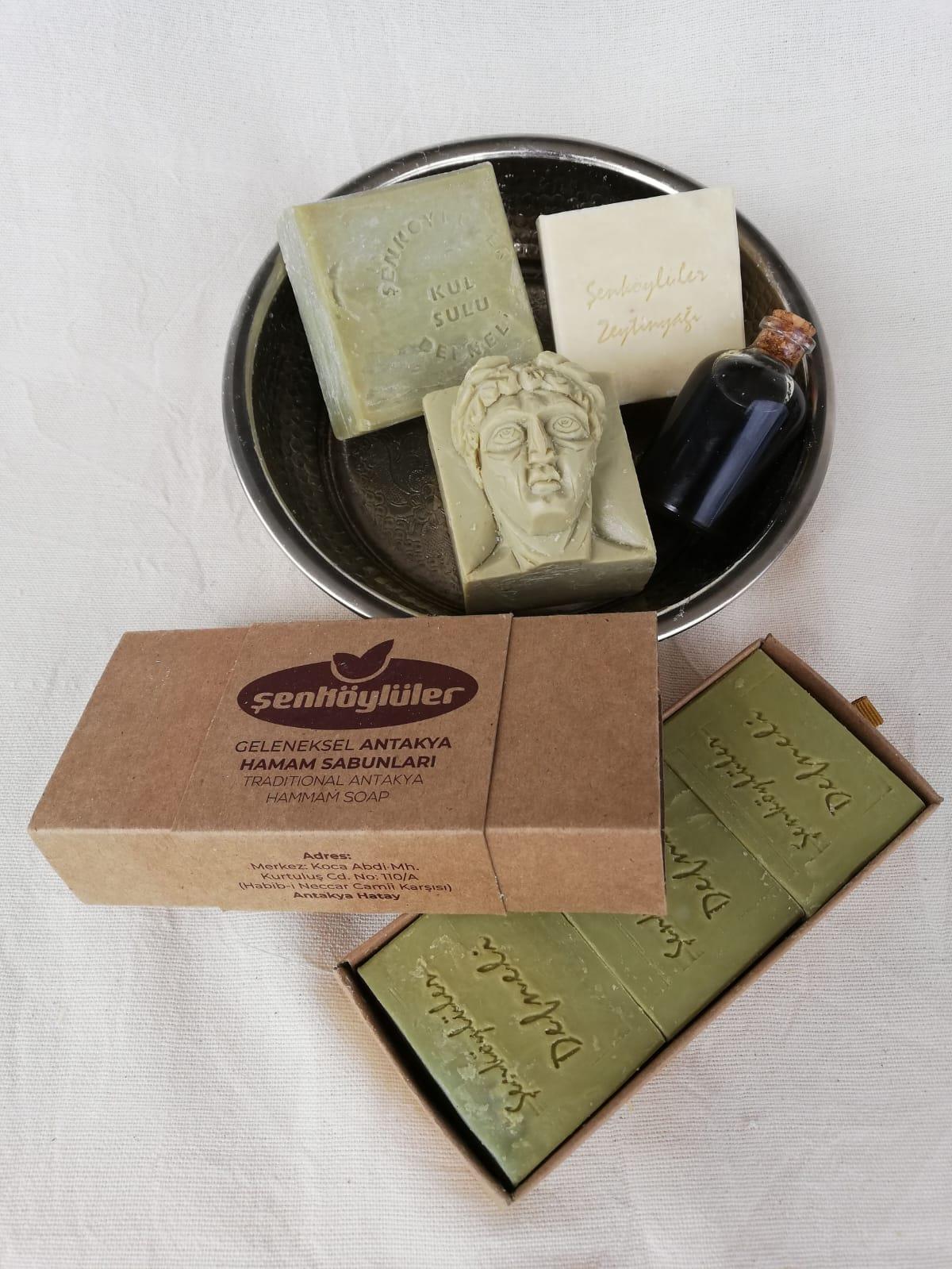 DEFNE HAMAM SABUNLARI -ÖZEL KUTU - 600 GR